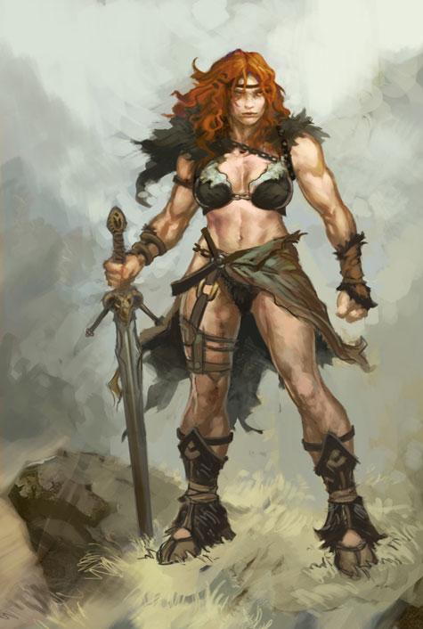 diii-female-barbarian heavy metal warriors